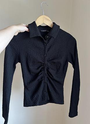 Блуза stradivarius чорна s