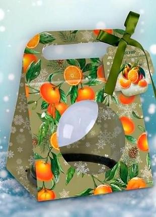 Коробка+бирка +подложка без ленты (сумочка под маленький купол без купола) 10 шт