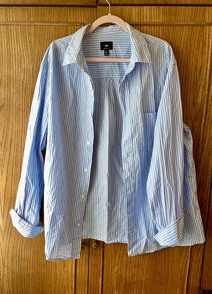 Рубашка в смужку h&m xxl