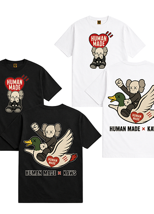 Футболка human made x kaws