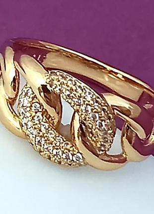 Колечко женское медзолото xuping 18k. р 17.
