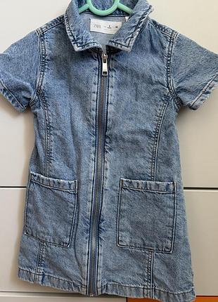 Джинсовий сарафан zara 92-98