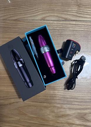 Набір: тату машинка xion spektra s + бездротовий блок живлення fk irons lightningbolt battery