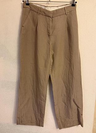 Жіночі брюки h&m linen blend