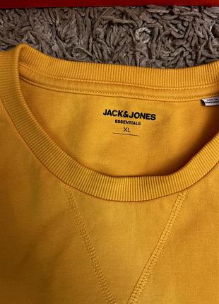 Чоловічий світшот jack & jones essentials (розмір xl) гірчичний / жовтий