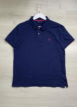 Чоловіче поло gant оригінал преміальна бавовна брендове casual smart casual класичне поло розмір m–l / ua 48–50 чудовий стан
