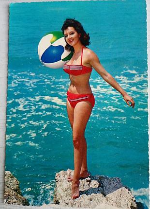 Винтаж листовая открытка pin-up cecami 383 italy 1960 винтажная откройка киталияпин-ап