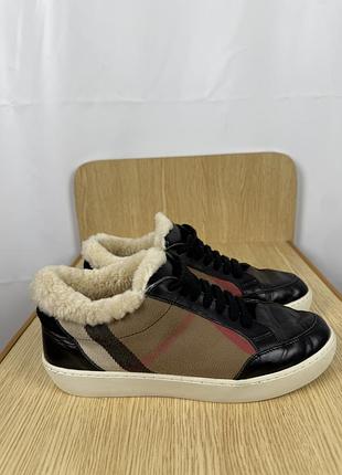 Кеды на меху burberry