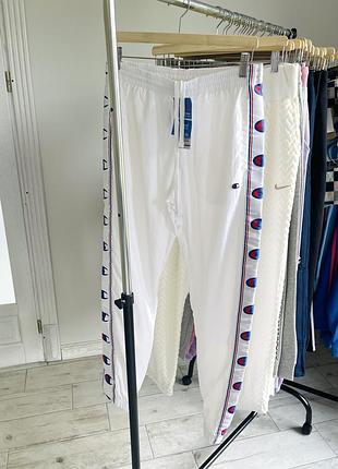 Штани нейлонові champion elastic cuff pants - white