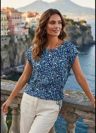 Очень красивый премиум трикотажный топ блузка блуза bassini италия xl р-р бренд оригинал