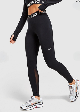 Женские спортивные лосины nike pro оригинал тренировочные леггинсы тайтсы найк про