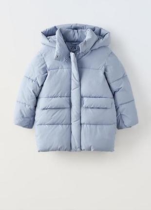 Теплий пуфер від zara