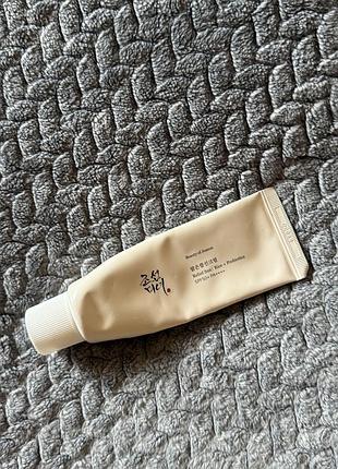 Солнцезащитный крем beauty of joseon relief sun: rice + probiotics с высоким фактором защиты spf50+ pa++++