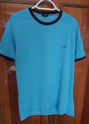 Armani jeans брендовая хлопковая футболка