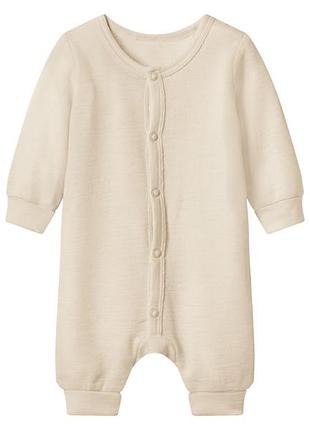 Комбинезон из шерсти мериноса для мальчика lupilu lidl 526442 086-92 см (12-24 months) бежевый