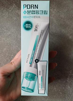 Набір кремів anua pdrn hyaluronic acid 100 moisturizing cream 60 мл + 30 мл