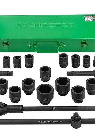 Набір ударних інструментів 21пр, 3/4" (6гр.) rockforce rf-6212-5mpb