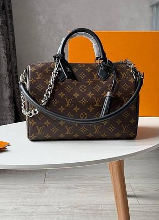 Шкіряна сумка louis vuitton speedy