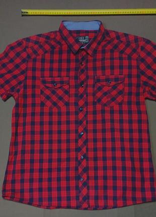 Воротник 45см xside клетчатая тенниска size xxl 100% cotton 
пуговицы брендированные