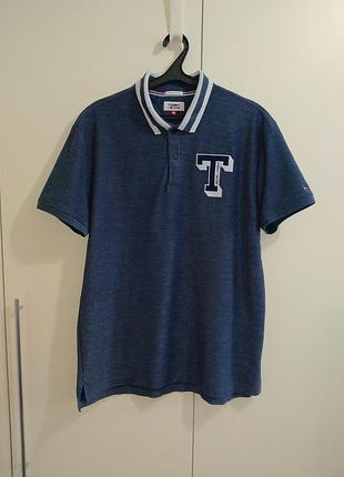 Футболка tommy hilfiger polo синий цвет ralph lauren gant timberland