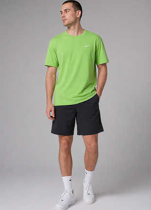 Хлопковая футболка nike мужская салатовая (оригинал)