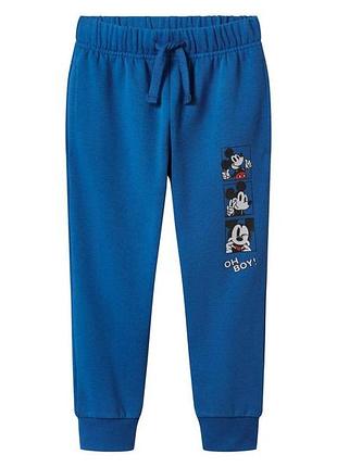 Спортивні штани джоггери з начосом для хлопчика disney mickey mouse 486448 110-116 см (4-6 years) темно-синій