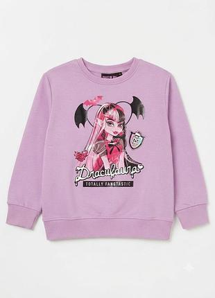 Свитшот с начесом для девочки disney monster high bdo102666 134-140 см (8-10 years) розовый