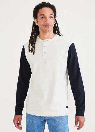 Кофта лонгслів dockers premium хенлі a11180016 egret