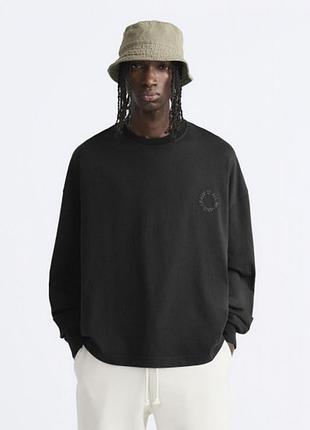 Кофта світшот zara 4087/422 faded black m
