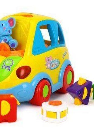 Huile toys 896 розумний автобус dumma дитячі навчальні іграшки електричний універсальний автомобіль brinquedos bebe vehicles