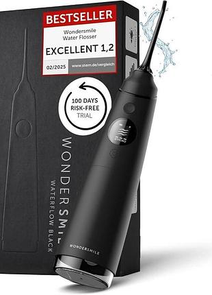 Ирригатор для полости рта wondersmile waterflow black fc2660 ipx7 портативный usb черный