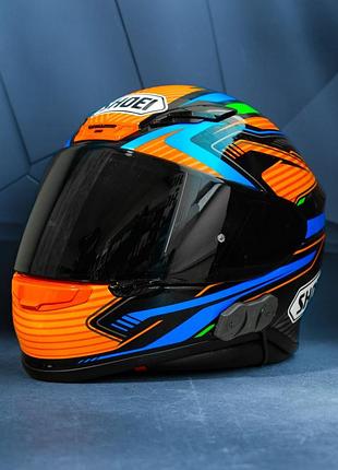 Мотошолом shoei nxr, розмір l + гарнітура sena + прозорий  візор