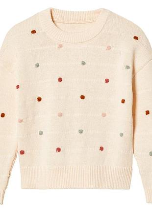 Джемпер фактурної в'язки для дівчинки lupilu lidl 451189 110-116 см (4-6 years) бежевий