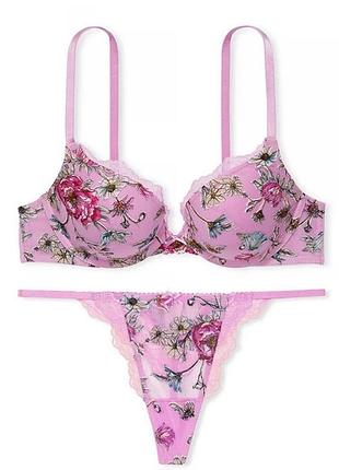 Комплект белья victoria's secret pink бюстгалтер victoria's secret pink трусики victoria’s secret белье victoria's secret