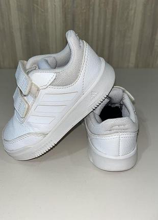 Кросівки для дівчинки для хлопчика adidas білі шкіряні