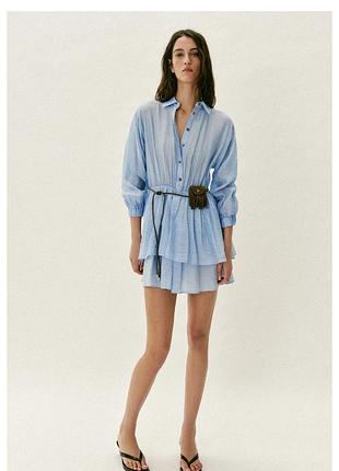 Шифонова сукня з поясною сумкою zara 3897/082/403
