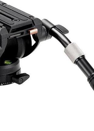 Головка cayer k6 fluid head, металева головка для штатива для камери з регульованою ручкою, міцна відеоштативна головка для