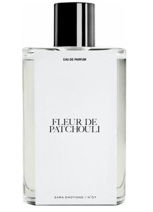 Парфуми zara fleur de patchouli eau de parfum, 90 мл, zara emotions n7