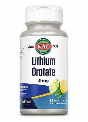 Lithium orotate 5mg - 90 tabs lemon lime (до 01.27)