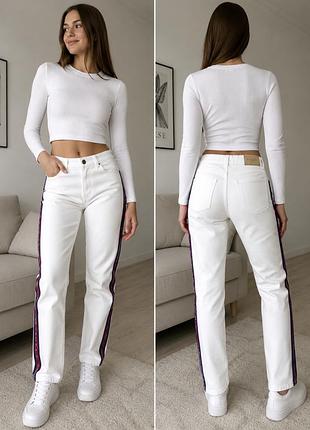 Круті нові фірмові джинси gaelle paris - jeans - bianco 26 розмір