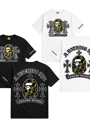 Футболка bape x chrome hearts