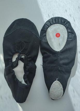🖤 балетки для танцев / гимнастики 38 размер (маломерят)