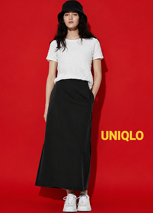 Стильна максіспідниця uniqlo ultra stretch airism