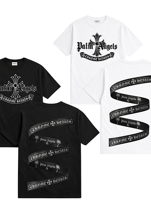 Футболка palm angels x chrome hearts