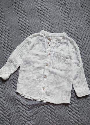 Муслінова біла сорочка h&m