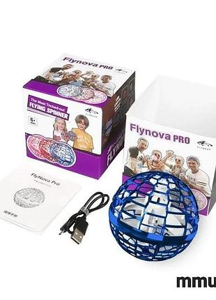 Летающий светящийся слой-спиннер flynova pro gyrosphere - игрушка-мяч бумеранг, игрушка летающий слой