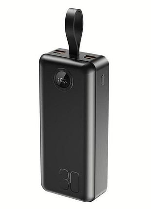 Портативний акумулятор power bank 30000 mah xo pr240 qc22.5w pd20w black
