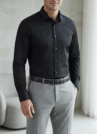 Чоловіча сорочка  рубашка hugo boss, модель jenno, slim fit, розмір xl (43)