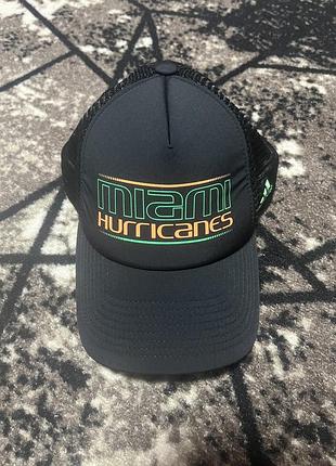 Чоловіча чорна кепка adidas miami hurricanes miami nights trucker snapback