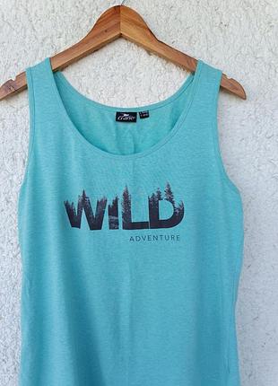 Майка crane wild adventure женская бирюзовая l
